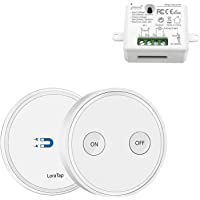 Kit de Interruptor de Luces Inalámbricas- LoraTap Interruptor Inalámbrico + Receptor de Relevo Control Remoto de Radio…